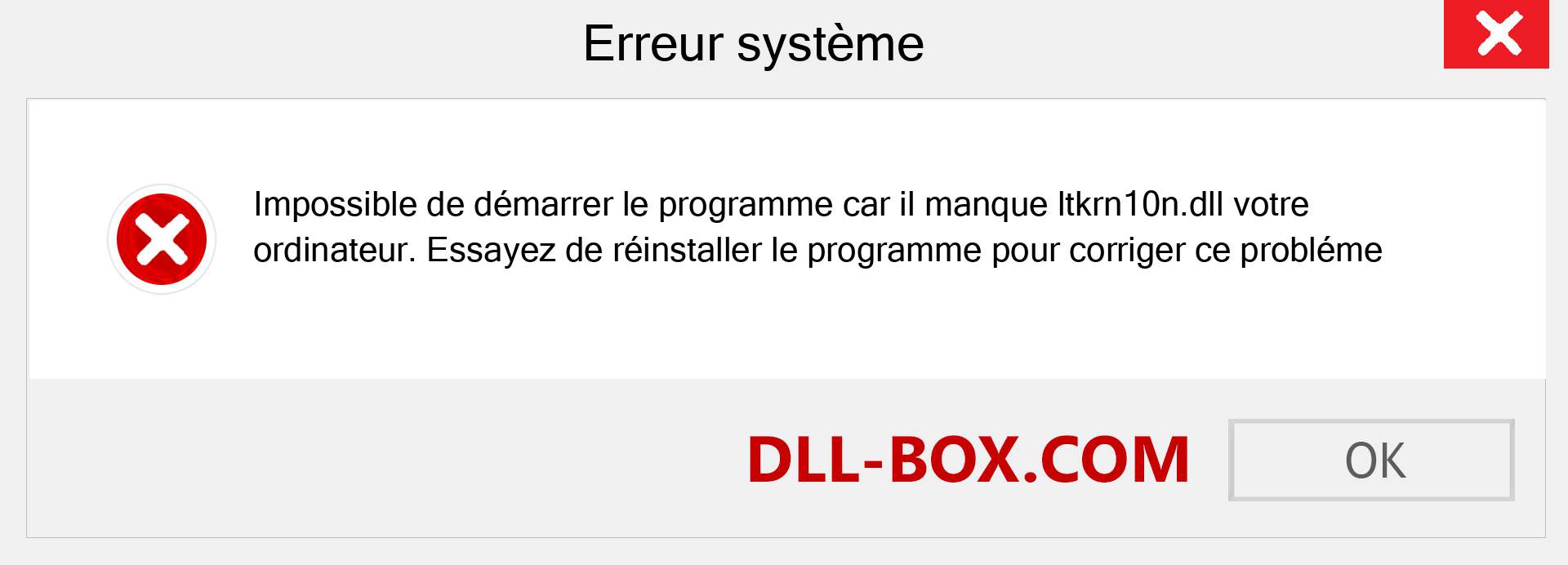 Le fichier ltkrn10n.dll est manquant ?. Télécharger pour Windows 7, 8, 10 - Correction de l'erreur manquante ltkrn10n dll sur Windows, photos, images